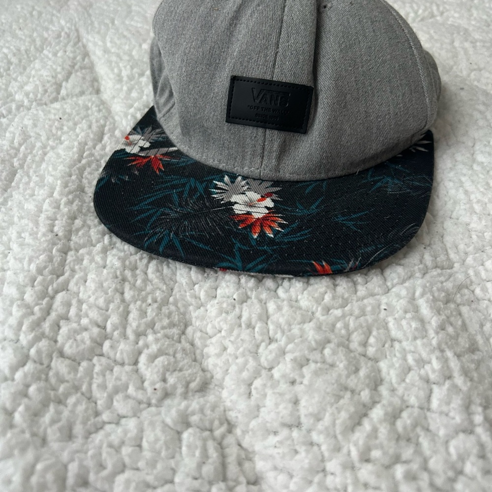 Vans Gray and Floral Cap